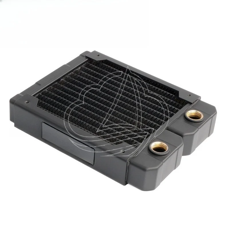 

120mm Copper Radiator 14 Flat Tubes Pure Copper Fin PC Water Cooling with 12cm Fan Slot