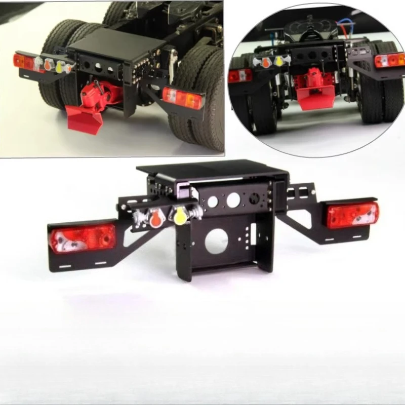 

Metal Tail Beam Upgraded Tail Light Stand For 1/14 Tamiya RC Truck Trailer Tipper Scania Benz Actros Volvo MAN