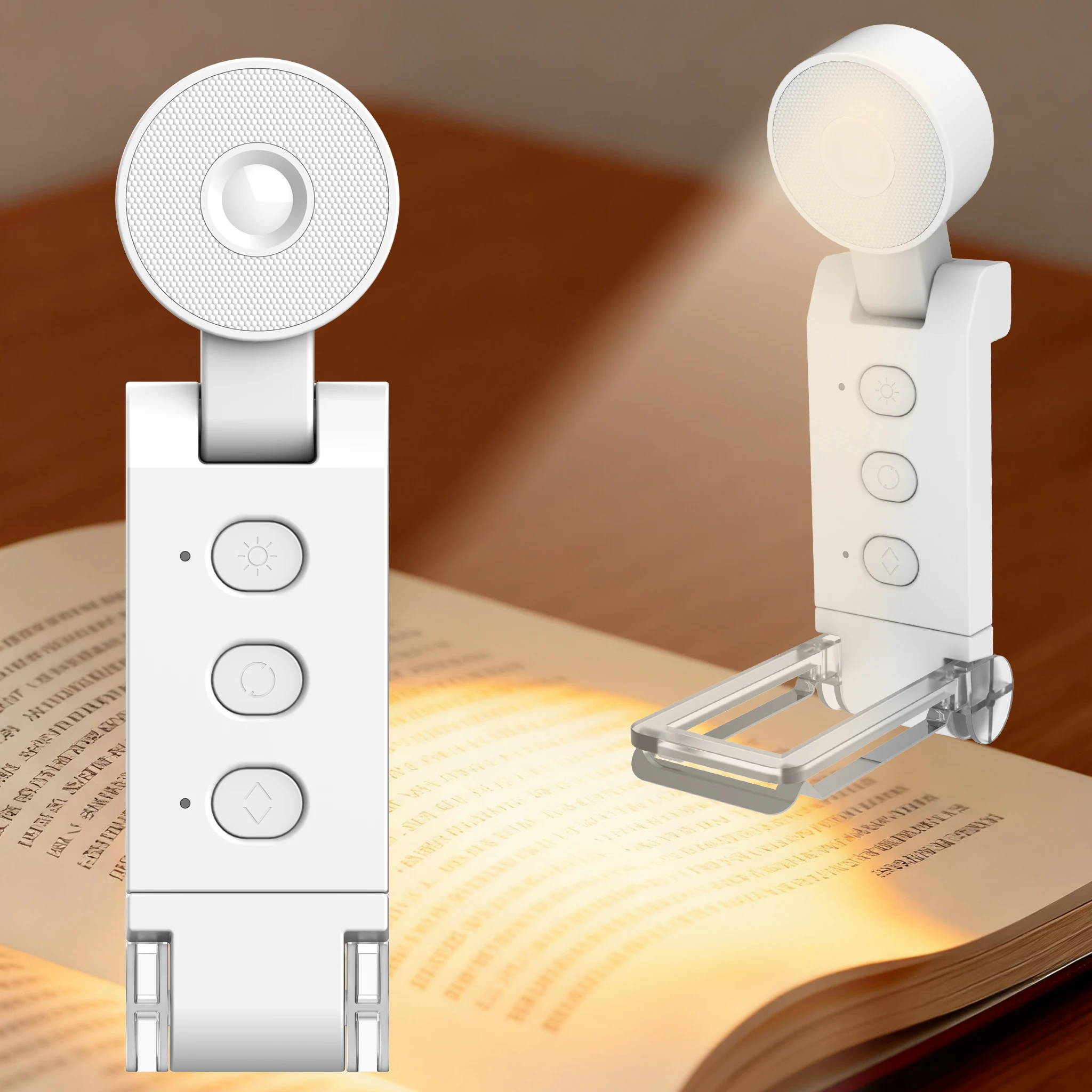 ضوء قراءة MF USB قابل لإعادة الشحن للقراءة ليلاً في السرير، مشبك LED على ضوء الإشارة المرجعية المحمول للقراءة في السرير #1