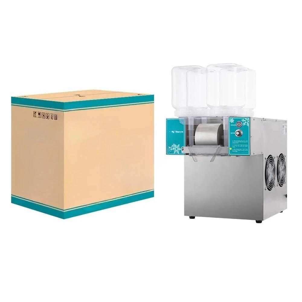 Commercial milk snowflake expansion ice sponge ice automatic ice machine air-cooled four-head snowflake machine