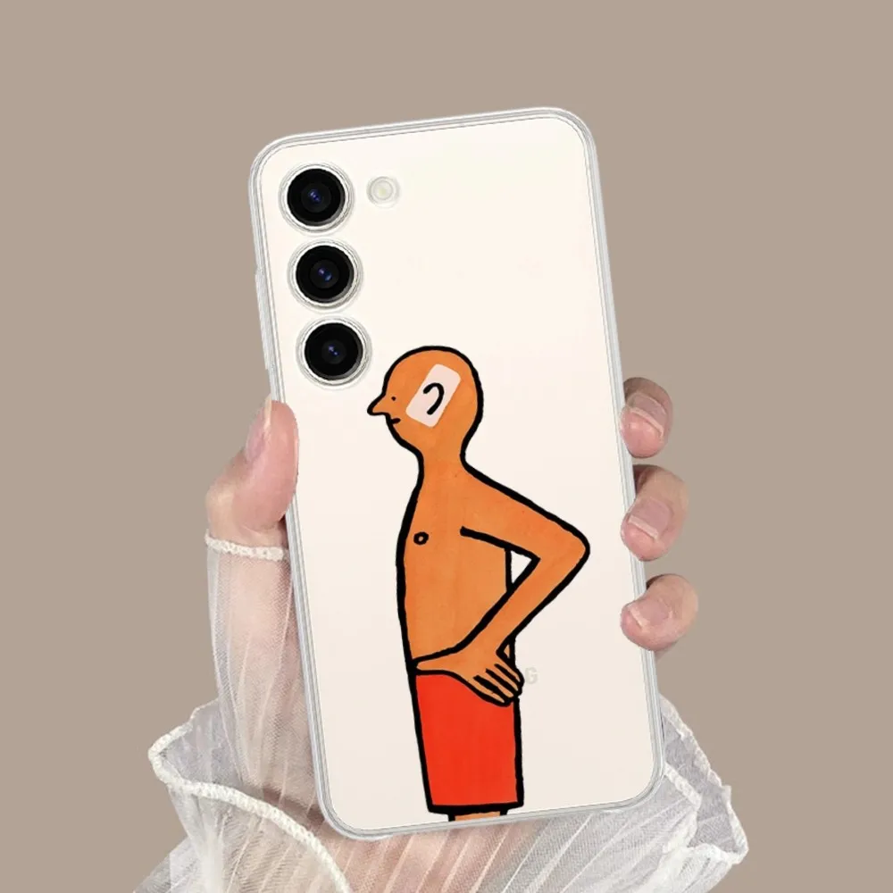 Jean Jullien Art Phone Case for Samsung Galaxy S8 8S G950F G950 A91 A80 A73 5G A72