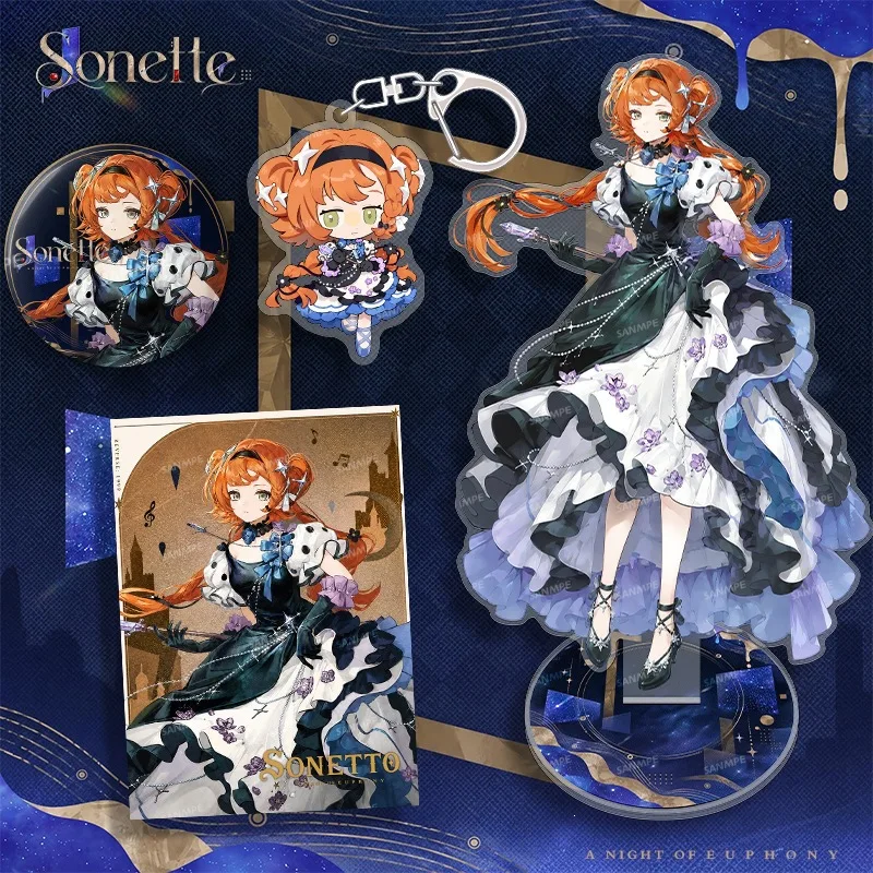 New Reverse:1999 Concert Game Merch Desktop Ornament Decoration Character Stand Friend Gift Isolde Beryl Regulus Badge Keychain