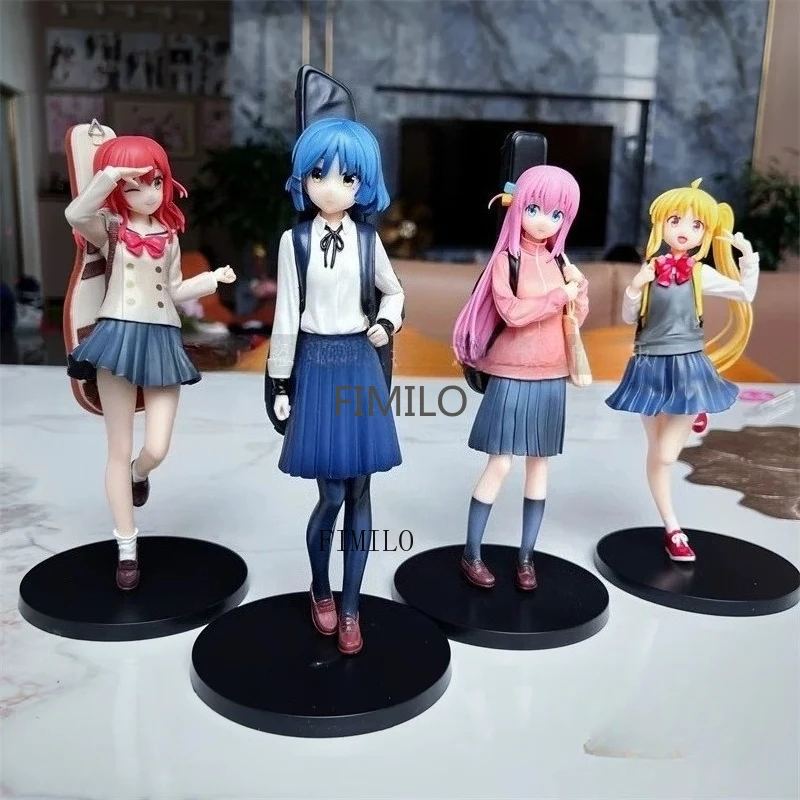 شخصيات أنيمي Bocchi ذا روك الدائمة كيتا Ikuyo Gotoh Hitori دمى الجيتار الشكل البلاستيكية جمع نماذج هدايا عيد الميلاد