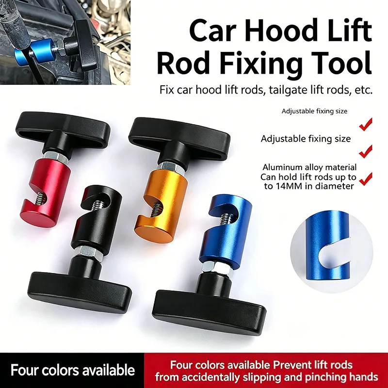 Support Bar Clips Car Bonnet Hood Trunk Lift Support Strut Clamp Caliper Plug Gauge Tool For Home Windows Doors Safe Use