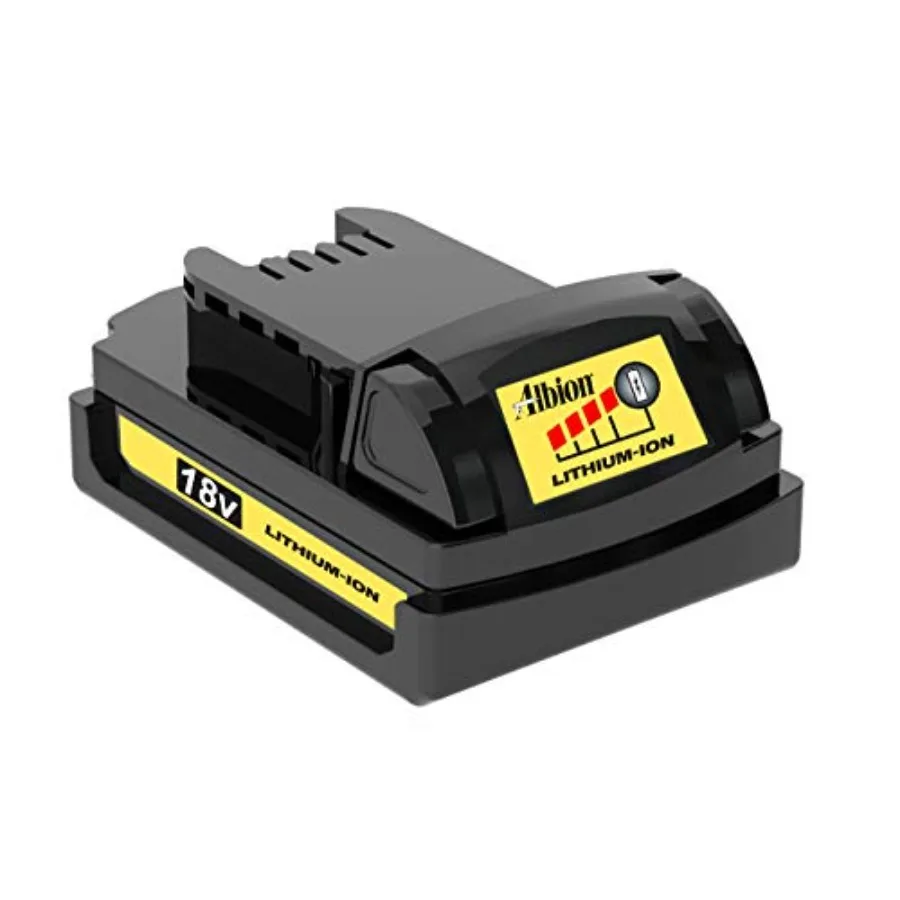 

Compact 18V Lithium-Ion Battery Pack for Power Tools Black High Capacity Long Runtime Compatible with Albion Engineering Tools