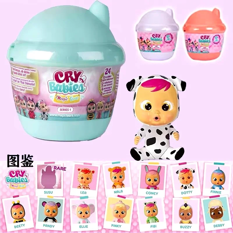 Genuine Version Cry Babies Crying Doll Magic Tears Blind Box Mini House Playing House With Children'S Toys Holiday Gifts