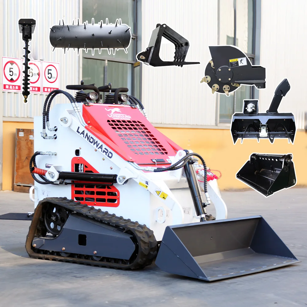 

Stand Behind Diesel Engine Small Crawler/Wheeled Front Loaders Fast Delivery EPA Euro 5 Skid Steer Loader Snow Shovel Customized