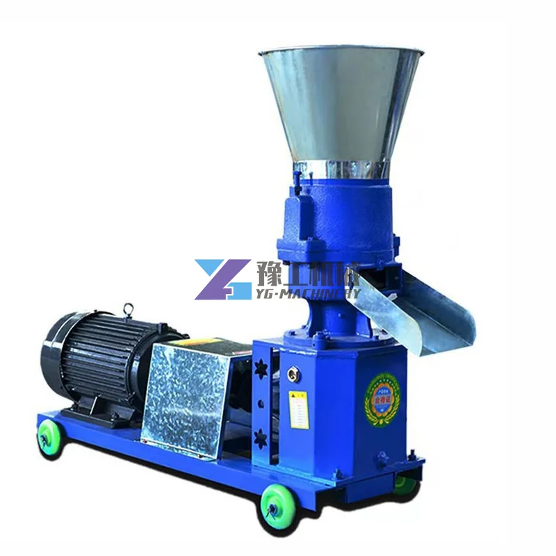 

150 100kg/h-120kg/h Pellet Mill Multi-function Feed Food Pellet Making Machine Household Animal Feed Granulator 220V/ 380V