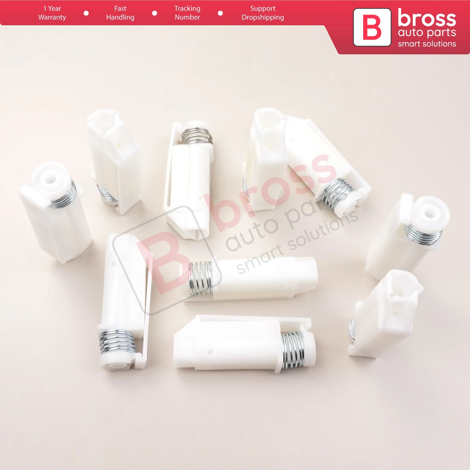 Bross Auto Parts BCP055 10 Pieces Cable End Rope Dowel for Window Regulator Winder Mechanism Type BCP055 Fast Handling