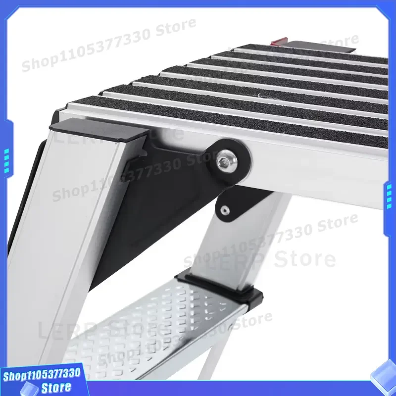 Modern Aluminum Telescopic Ladder 2 Step Portable Multipurpose High Strength 150kg Load EN131 Certified for Apartment Home