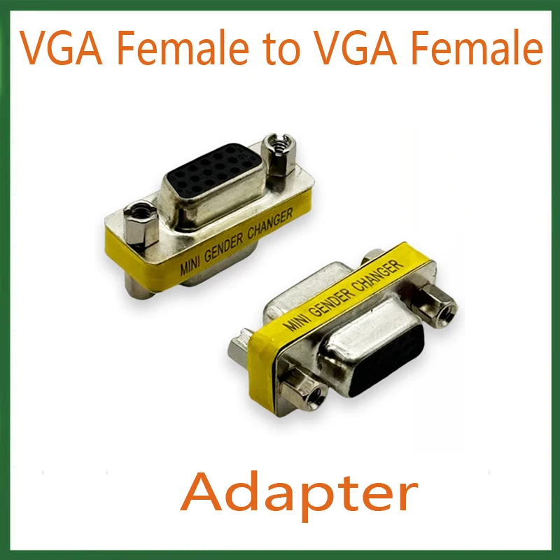 

10PCS 15-Pin VGA Converter DB15P Adapter Male to Male Male to Female Female to Female RS232 3-Row Connector