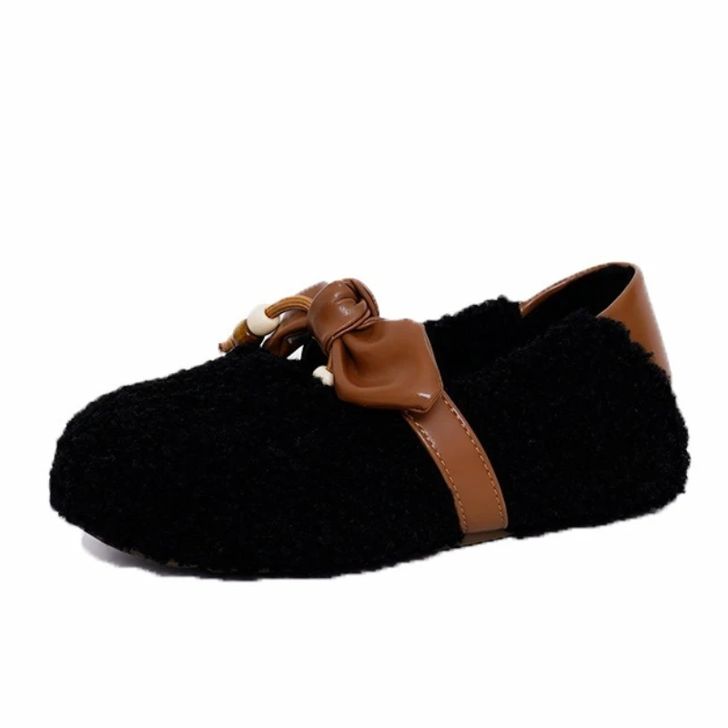CICIYANG رقيق أحذية النساء 2025 الخريف والشتاء جديد حذاء مسطح غير رسمي ماري جين الإناث الانزلاق على كسول الرجعية المتسكعون النساء