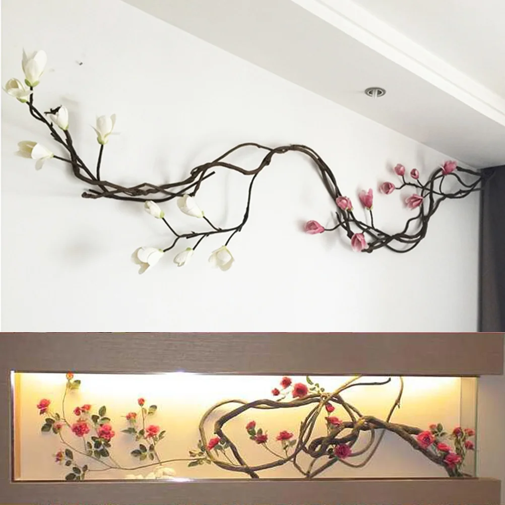 

DIY Rattan Wreath Wisteria Rattan Wreath Mix Thick Thin Type Rustic Indoor Outdoor Room Bedroom Pipe Decor Natural Vine