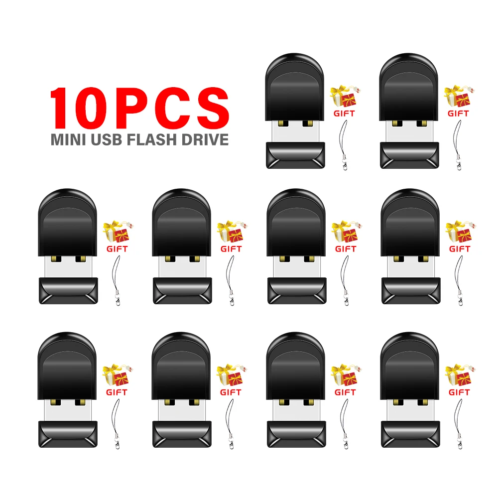 

JASTER 10 PCS LOT USB Flash Drive 128GB Plastic Pen Drive 64GB Key Chain Memory Stick 32GB Mini Creative U disk Gift 16GB 8GB