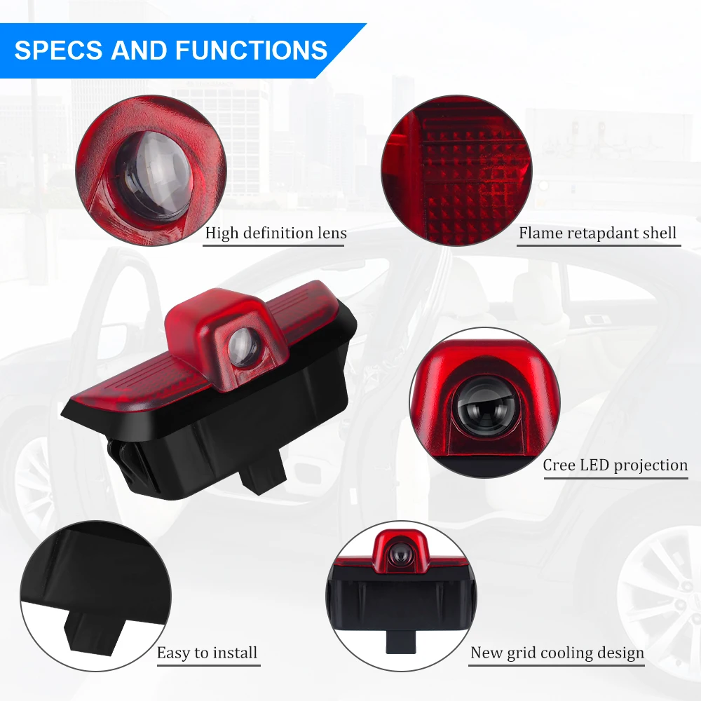 

W204 C Class Door Light Projector For Mercedes Logo Light LED Door Light For Mercedes C200 C230 C260 C300 AMG Ghost Shadow Lamp