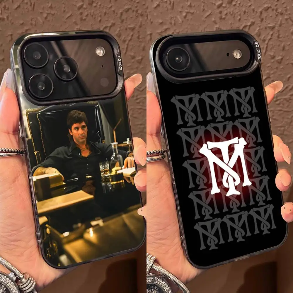حافظة هاتف Scarface The World is Your لهاتف iPhone 17,16,15,14,13,12,Pro,Max,Plus,E,SE4,Air,Mini Black IMD Box