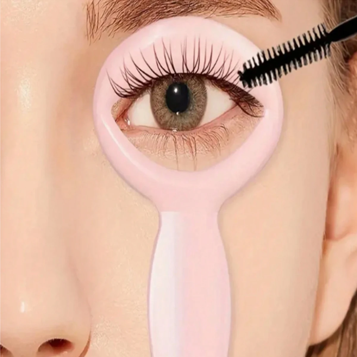 20 eyeliner-penvormen, siliconen vleugeltip, oogschaduw en wimper multifunctioneel oogzwart schild, make-uphulpmiddelen voor beginners (roze)