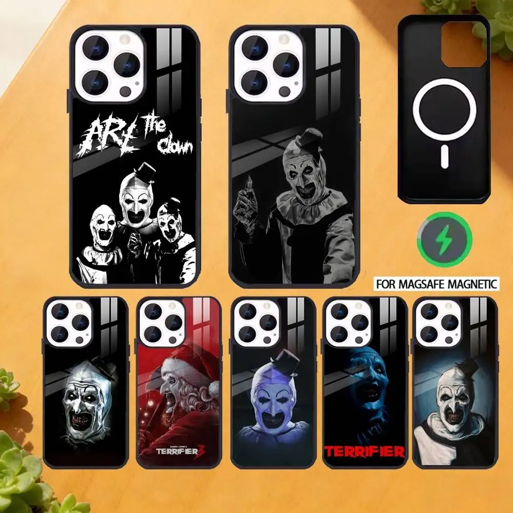

The-Clowns-horrors-T-Terrifier Phone Case For iPhone 17,16,15,14,13,12,Plus,Pro,Max For Magsafe Magnetic Wireless Charge