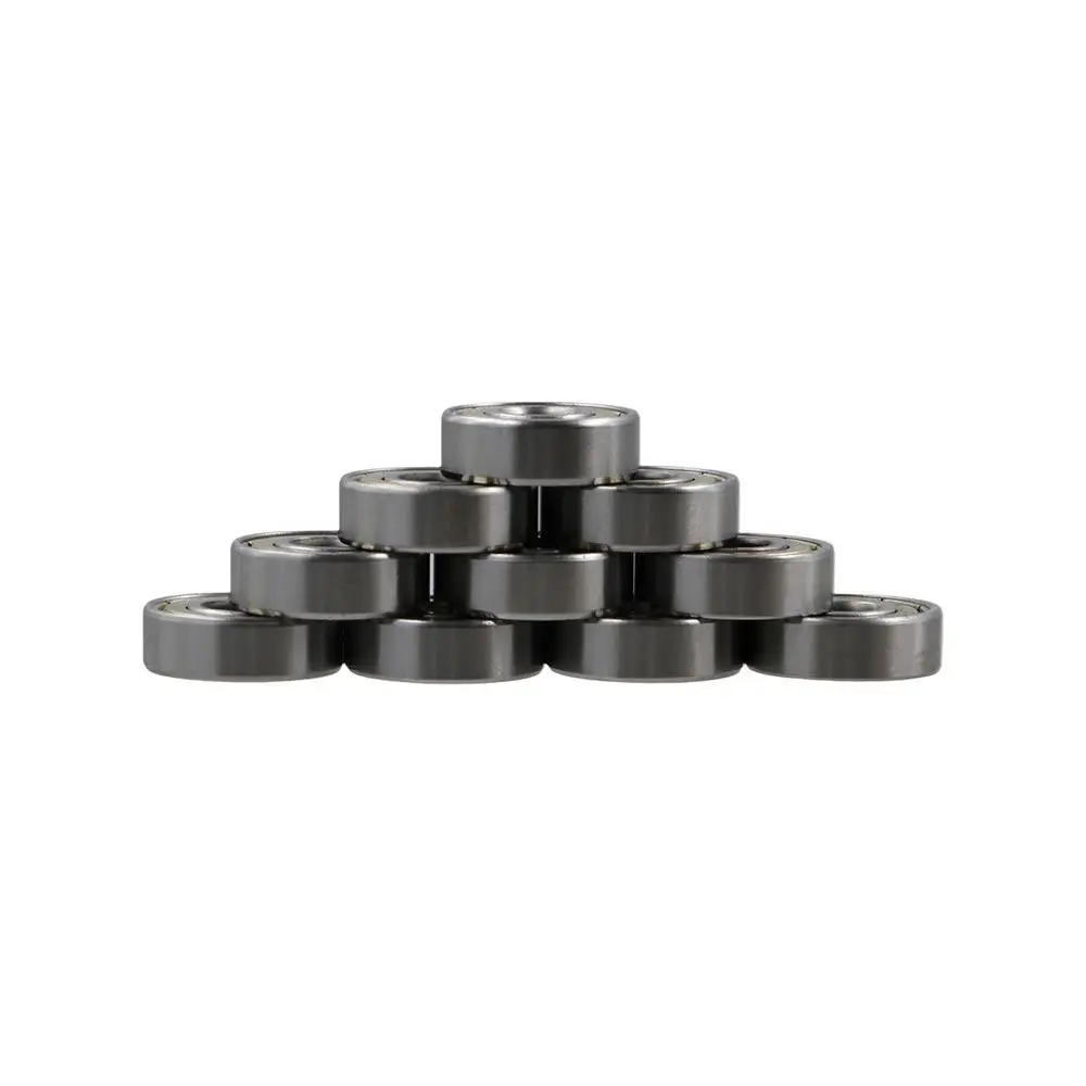 Skateboard Scooter 10PCs Steel Carbon 3D for Bore Ball Bearing 608ZZ Groove