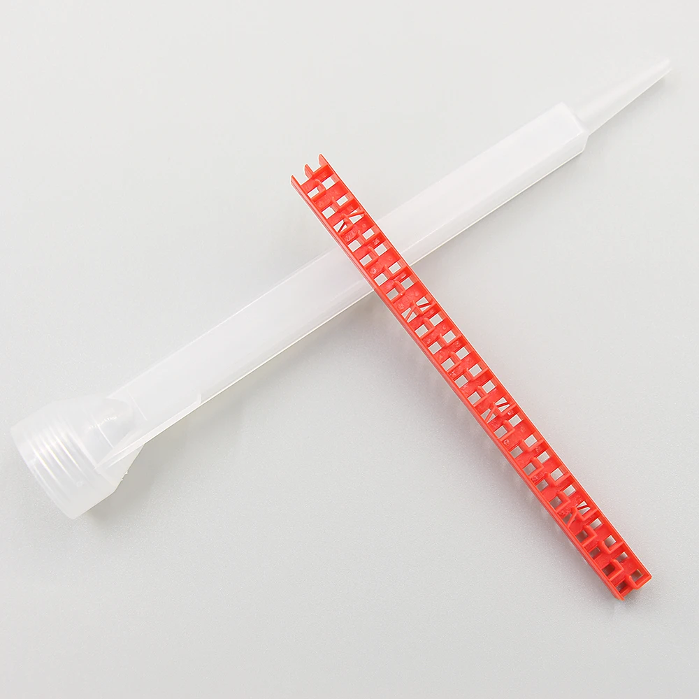Imagem -03 - Quadrado Epóxi Mistura Bocal Estático Mistura Bocal ab Cola Arma Aplicador Fmq0824l 10 Pcs