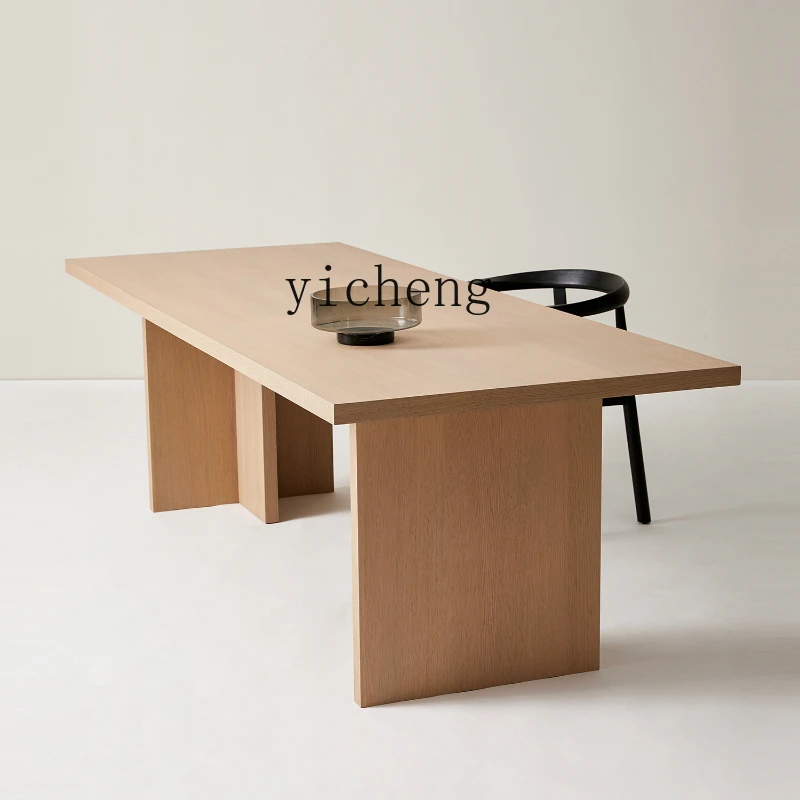 ZK Workbench Desk Computer Desk Desk Double Solid Wood Writing Desk Household Large Board Table