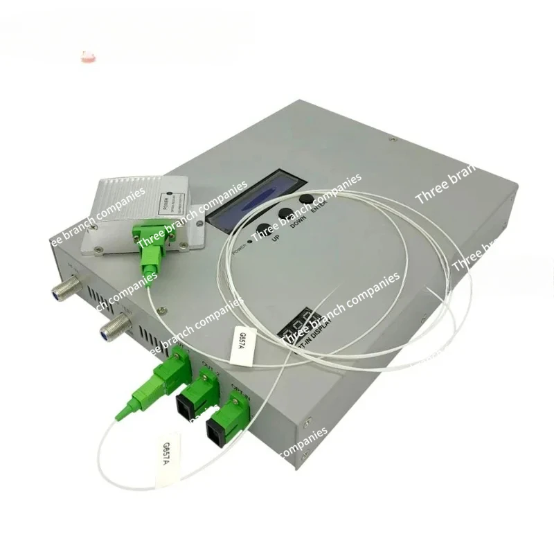 1550nm mini CATV Fiber Optical Laser Transmitter with 2 Output 10mw 20dbm