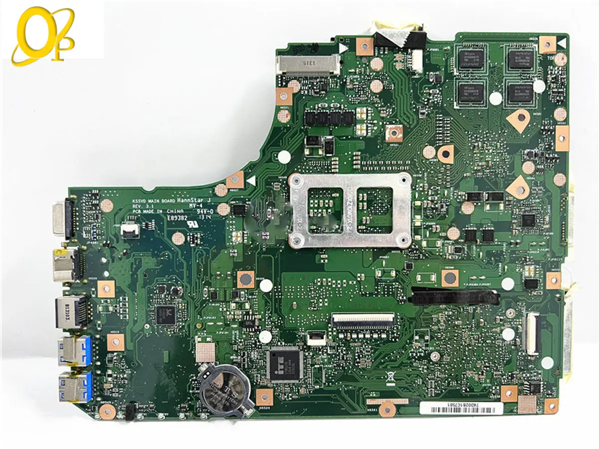 Imagem -02 - Placa-mãe Portátil Totalmente Testada para Gpu Asus K55vd Rev.3.1 K55a A55v K55a Gt610m Suporta Cpu i3 i5 i7 Ddr3