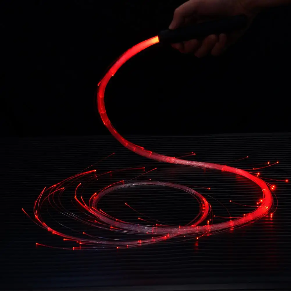 LED-Glasfaser-Peitsche für Raves, 5,6 Fuß 360° ° Schwenkbarer Pixel Whip Dance Space Whip (7 Farben 4 Modi) für LED-Lichtshows und EDM-Tanzfestivals – Detail 18