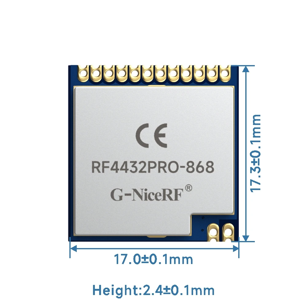 10PCS/lot RF4432PRO CE-RED Certified 1.4km Long distance range| 100mW SPI Interface 868MHz Wireless Module 