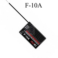 HOTRC 10CH 10Channel 2.4GHz F-10A PWM Receiver for CT-10B HT-10A Transmitter Remote Control Plane Car Ship Boat Tank Model Toy