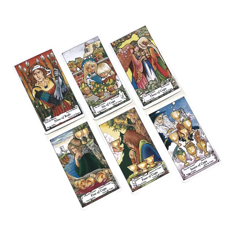 Hot sales Hanson Tarot Oracle Card Fate Divination Prophecy Card Family Party Game Tarot 78 Card Deck PDF Guide