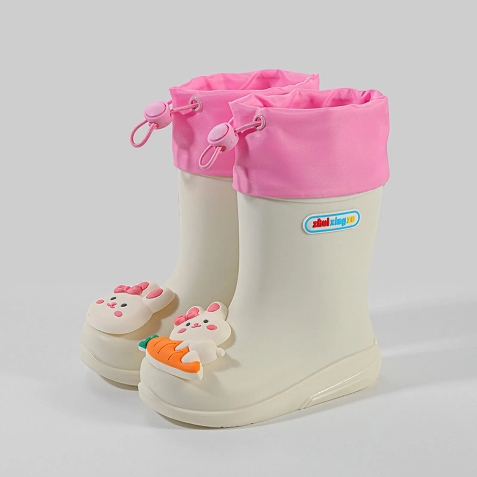 

Non-Slip Cartoon Cute Bunny Duckling Kids Rain Boots for Baby Boys Four Seasons New 2024 Versatile Cute Simple Girl Water Boots