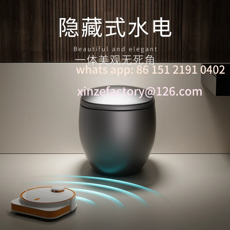 Immagine 3: L'WC intelligente K5 personalizzabile non ha un limite di pressione dell'acqua e l'WC integrato per uso domestico ha un'aromaterapia integrata.