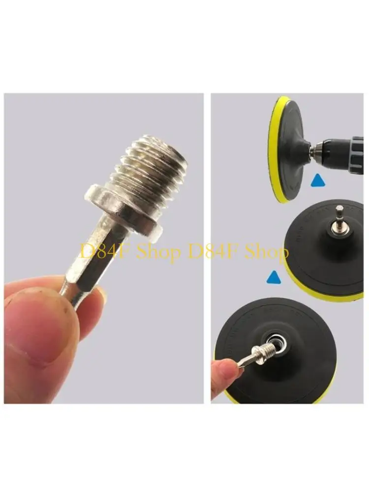 

D84F 2 шт. 1/4 M14 шестигранный соединительный стержень адаптер сверлильный патрон антикоррозийный полировальный диск из стали