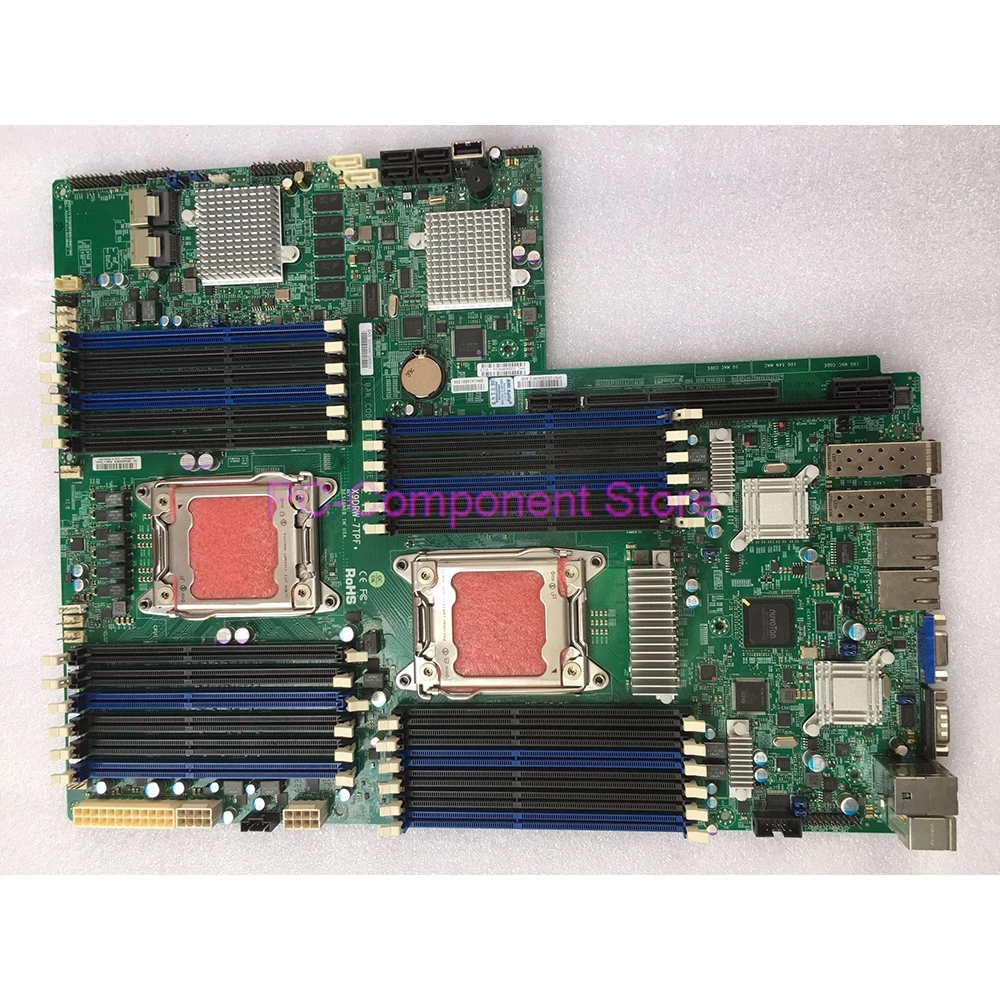 X9DRW-7TPF+ For Server Motherboard Support Processor E5-2600 V1 V2 Family 24x DIMM SATA3 SAS2 LGA2011 DDR3