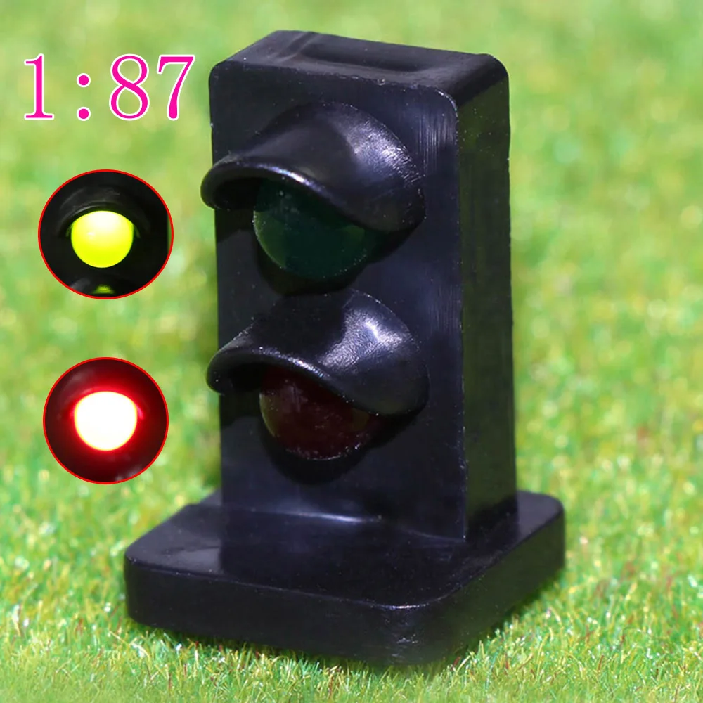 

JTD871GR 5pcs HO Scale 1:87 Green Red LEDs made Dwarf Signals for Model Railway 2 Aspects