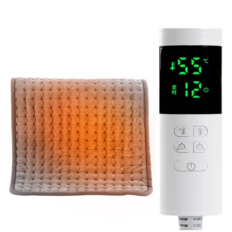 Heating Pad Small Multifunctional Electric Heated Blanket Digital Display 12 Level Timing