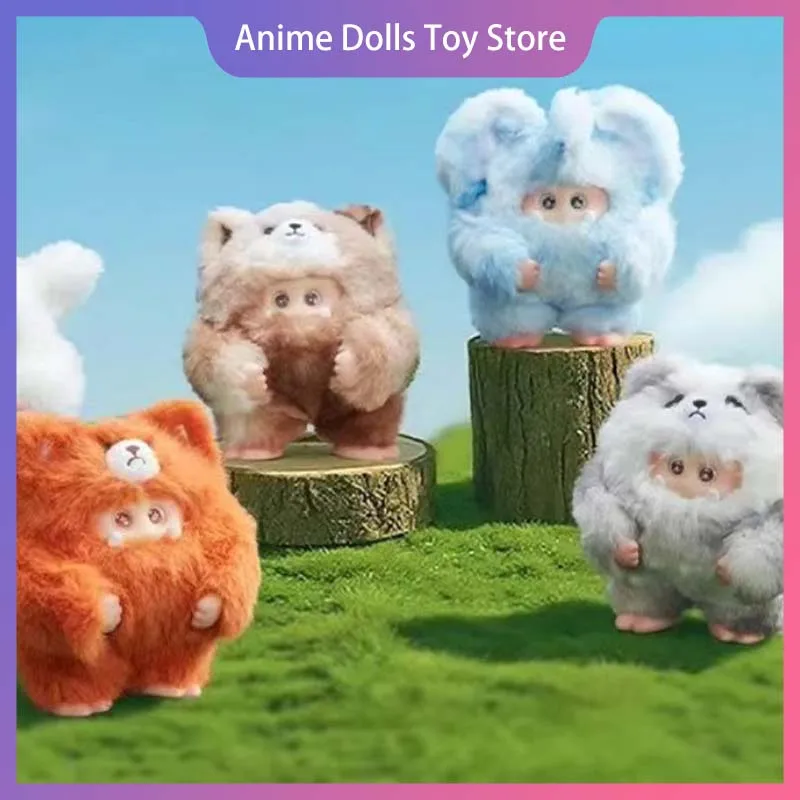 

Подлинная глухая коробка Giggle Monster, серия Furry Forest, мультяшная виниловая кукла, сумка, подвеска, игрушка, милый декор, коллекция, подарок на день рождения для ребенка