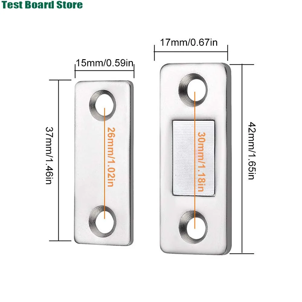 1 Buah Tangkapan Magnetik Kabinet, Magnet Pintu Laci dengan Perekat Kuat, Penutup Magnetik Kait Kabinet untuk Penutupan Pintu Dapur