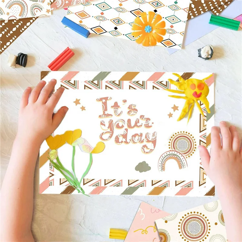 스크랩북 종이 패드 - 12인치 X 12인치 귀여운 패턴 카드지, 48장 스크랩북 종이, 카드 제작 공예 종이 팩