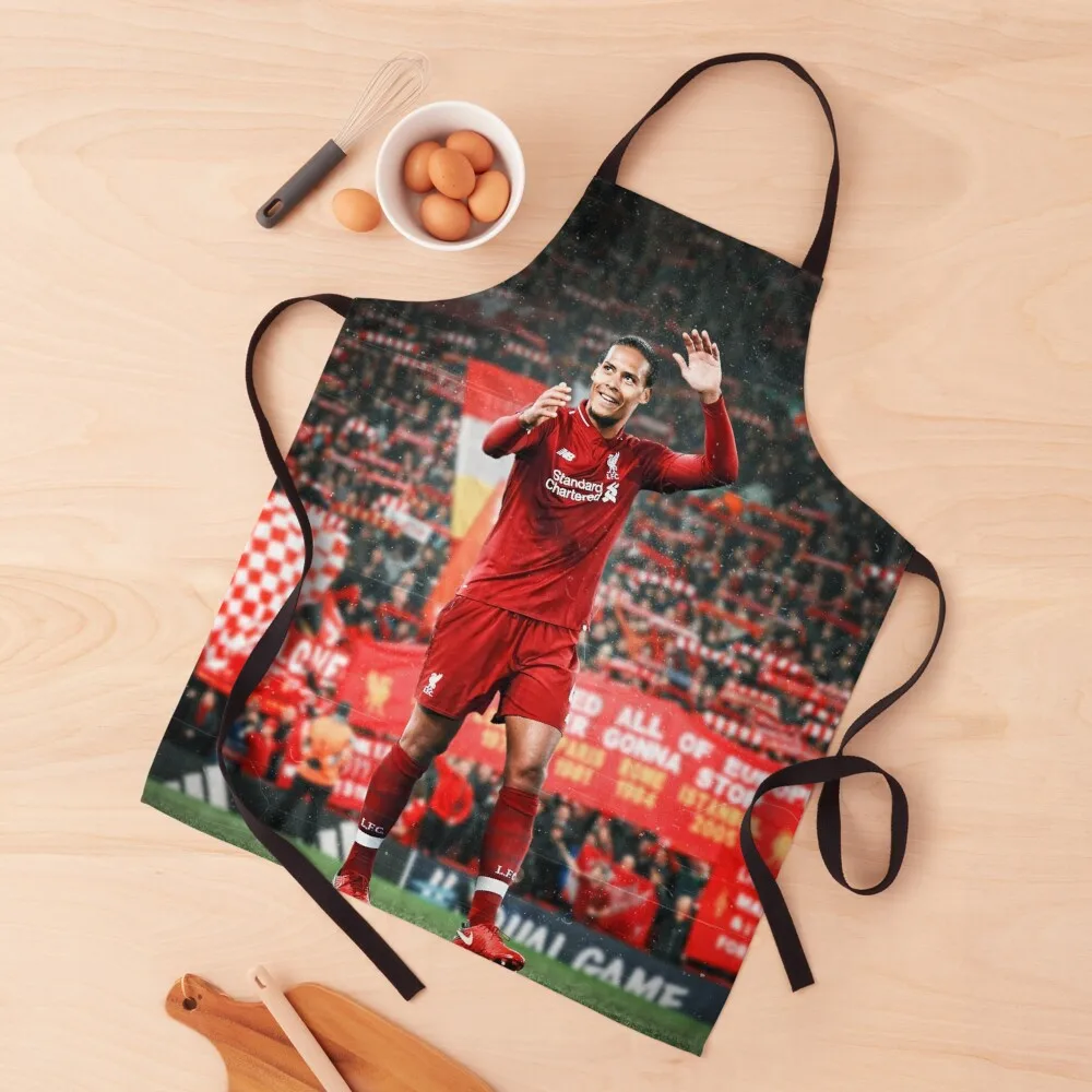 

Virgil van Dijk Apron For Cooking Woman Kitchens Apron