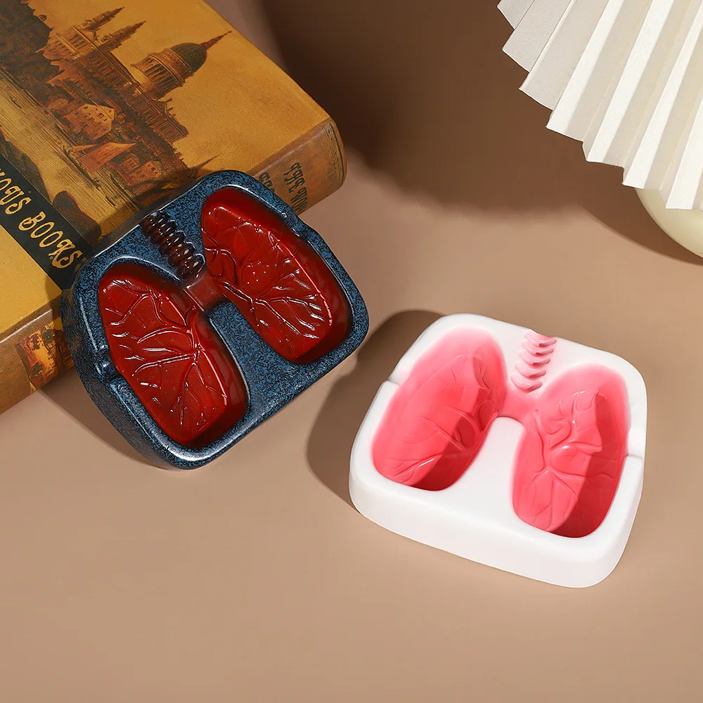 

Creative red heart-shaped ashtray personalized home decoration desktop accessory