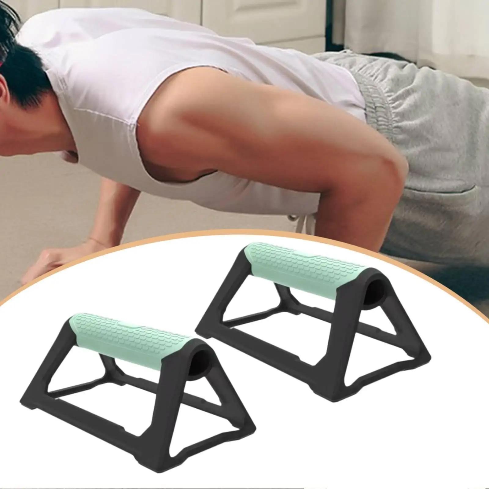 Push Up Stands Wide H Base Push Ups Bars Wrist Support Push-up Device Home Gym Equipment for Men