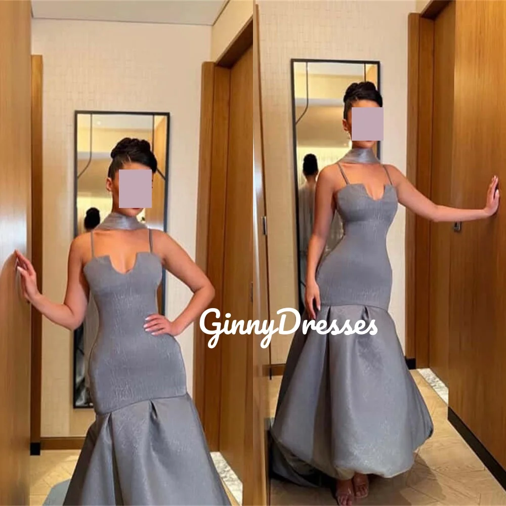 

Dubai Customize Luxury Evening Dresses Mermaid Sweetheart Floor-Length Wedding Party Dress Ruffle Sleeveless Dresses For Special