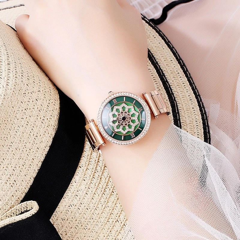 Stylish Hollow-Out Design Korean-Style New Women'S Watch, A Trendy And Elegant Timepiece For Students And Fashionable Women.