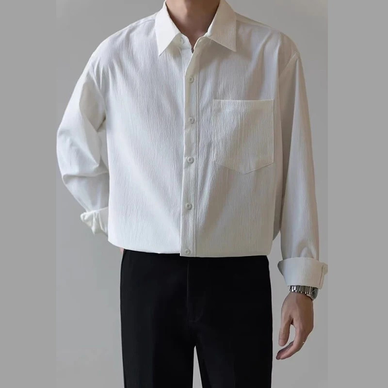 lapel Japanese men's new lazy spring and autumn youthful trend temperament Harajuku ins jacket cotton fashion