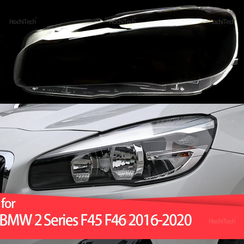 

For BMW 2 Series F45 F46 2016-2020 Headlight Cover Car Headlamp Lens Glass Replacement Front Lamp Shade Auto Shell 2017 2018