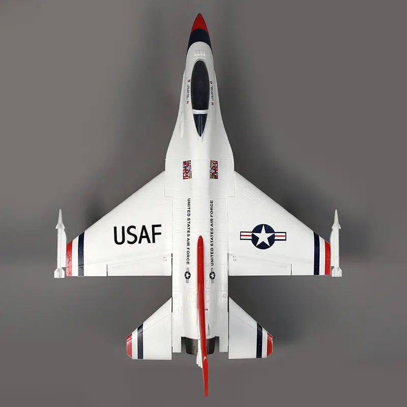 Falcon King F16 Rc Fighter Jet 64-70mm Edf Fixed Wing Epo Plane Optional Retractable Shock Absorbing Landing Gear For Rc Flyers