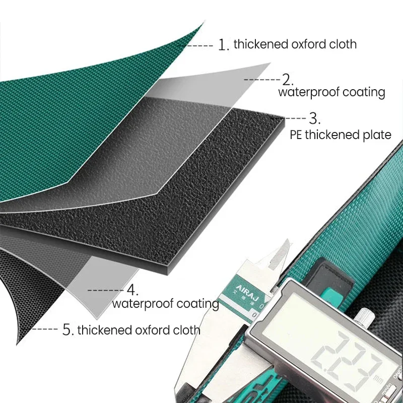 13-дюймовая сумка для инструментов, прочная многофункциональная водонепроницаемая сумка из ткани Оксфорд 1680D для электрика