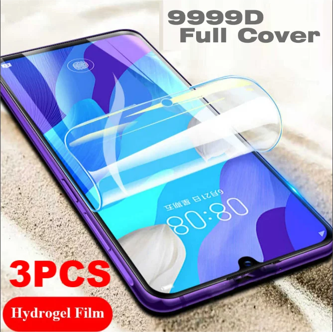 3Pcs hydrogel film for Huawei P40 lite E 5G screen protector p 40 light p40lite Screen Protector